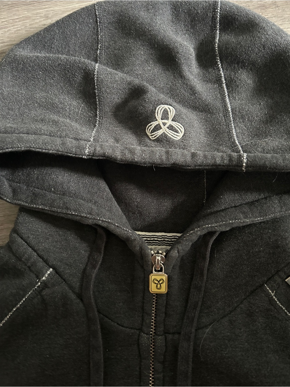 TNA Charcoal Gray Zip-Up Hoodie